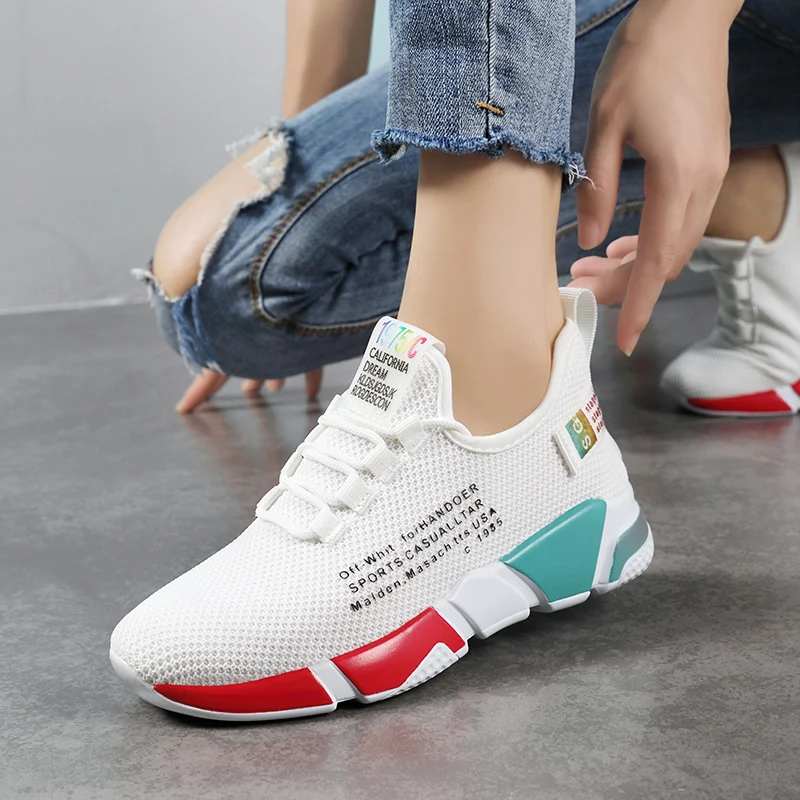 Кроссовки-носки женские из дышащей ткани спортивная обувь для ходьбы и бега