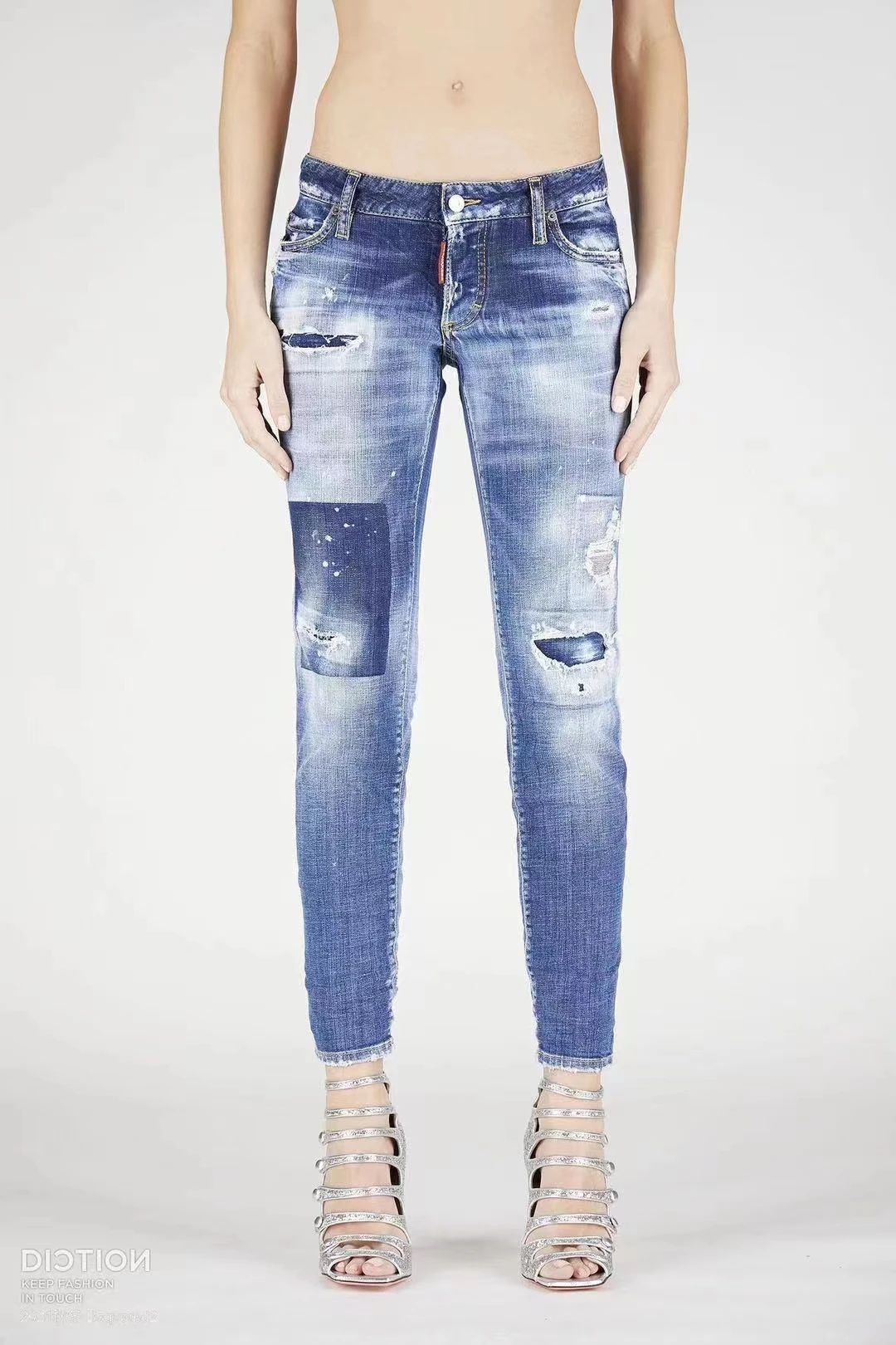 

Итальянские модные брендовые женские джинсы Dsquared2 506