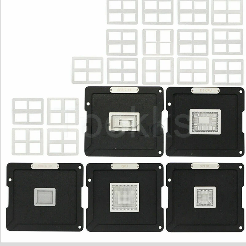 Полный набор для реболлинга MacBook Magnetic BGA трафареты посадки олова ЦП GPU PCH SMC RAM флэш