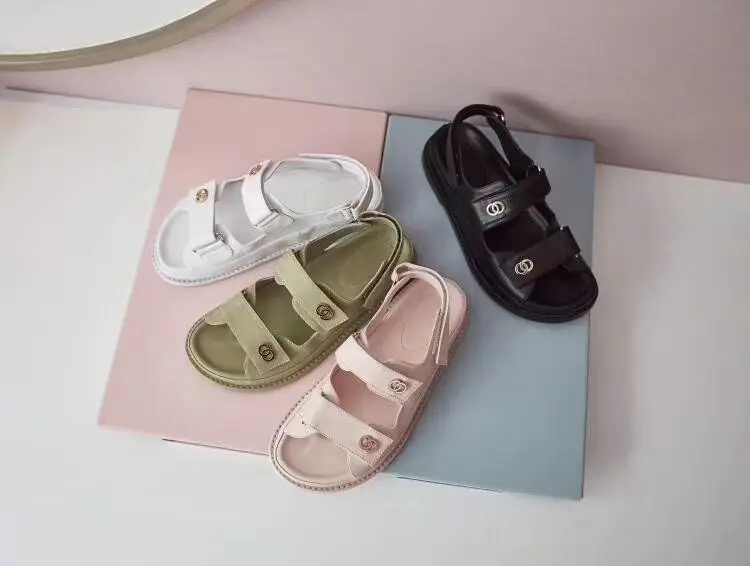 Новые модные сандалии на плоской подошве с открытым носком|Боссоножки и