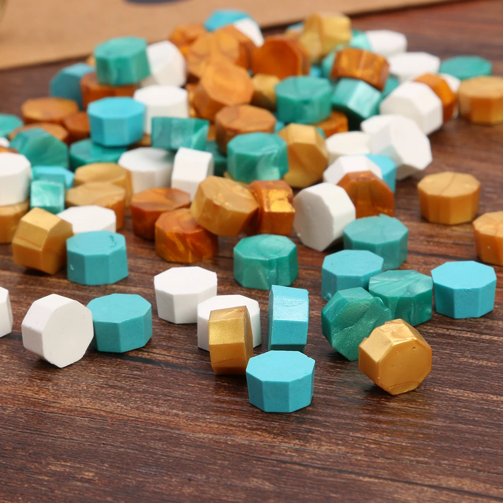 

100 шт./лот винтажная восковая печать таблетки бусины для запечатывания штампа восковые бусины конверт Свадебное приглашение Декор DIY печать...