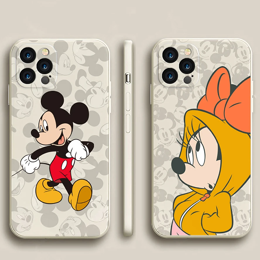 

Minnie Mickey iPhone 12 Cases 3D Silicone Disney Cute Anime Protective Case for iPhone 11/11Pro/12Pro/7/8/X/XS