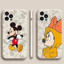Minnie Mickey iPhone 12 Cases 3D Silicone Disney Cute Anime Protective Case for iPhone 11/11Pro/12Pro/7/8/X/XS