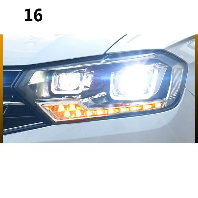 Дневные ходовые автомобильные Drl лампы Luces Led Para Автомобильные фары задние в сборе 16 для Volkswagen Bora|Фара авто
