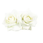 Фея роза цветок заколка для волос для женщин Роза аксессуары для волос Свадебная заколка для волос танцор фламенко-бежевый