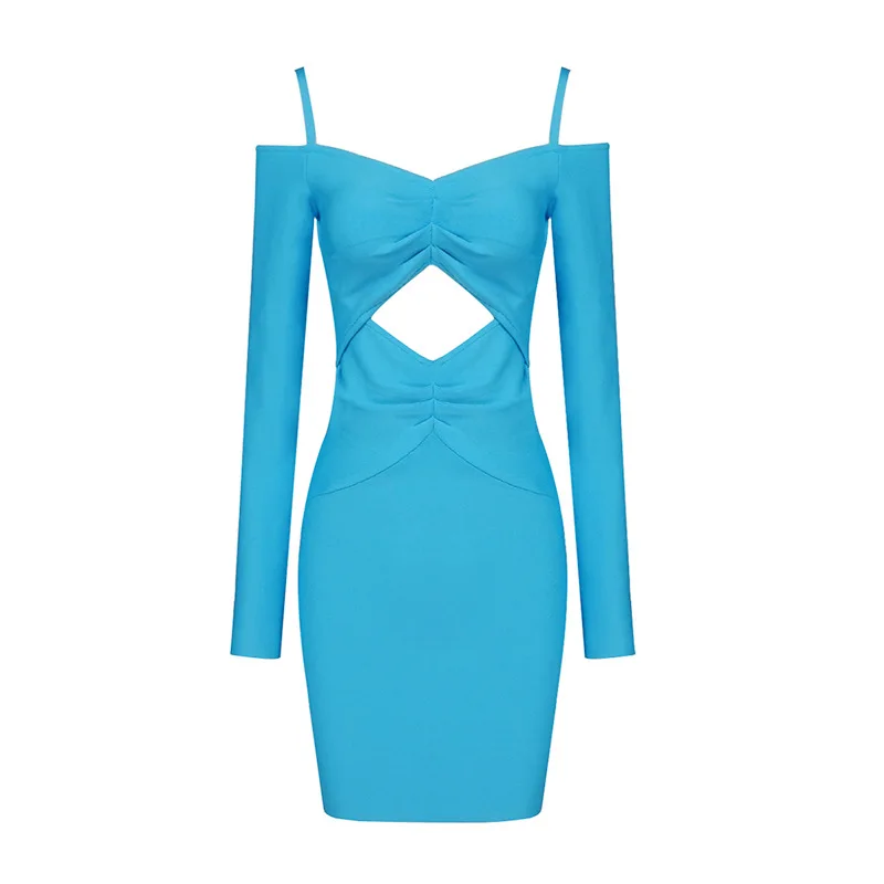 

Соблазнительное женское платье, новинка 2021, бандажные облегающие Вечерние платья на бретелях-спагетти в стиле звезд для клуба и вечеринки, элегантная одежда