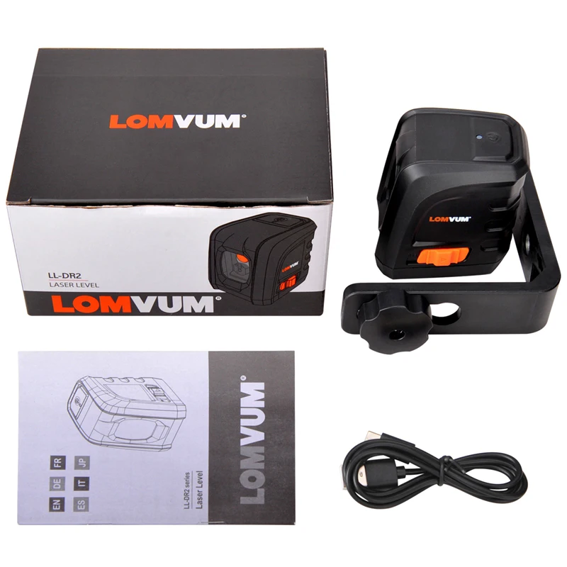 Лазерный уровень LOMVUM самонивелирующийся портативный нивелир с горизонтальными