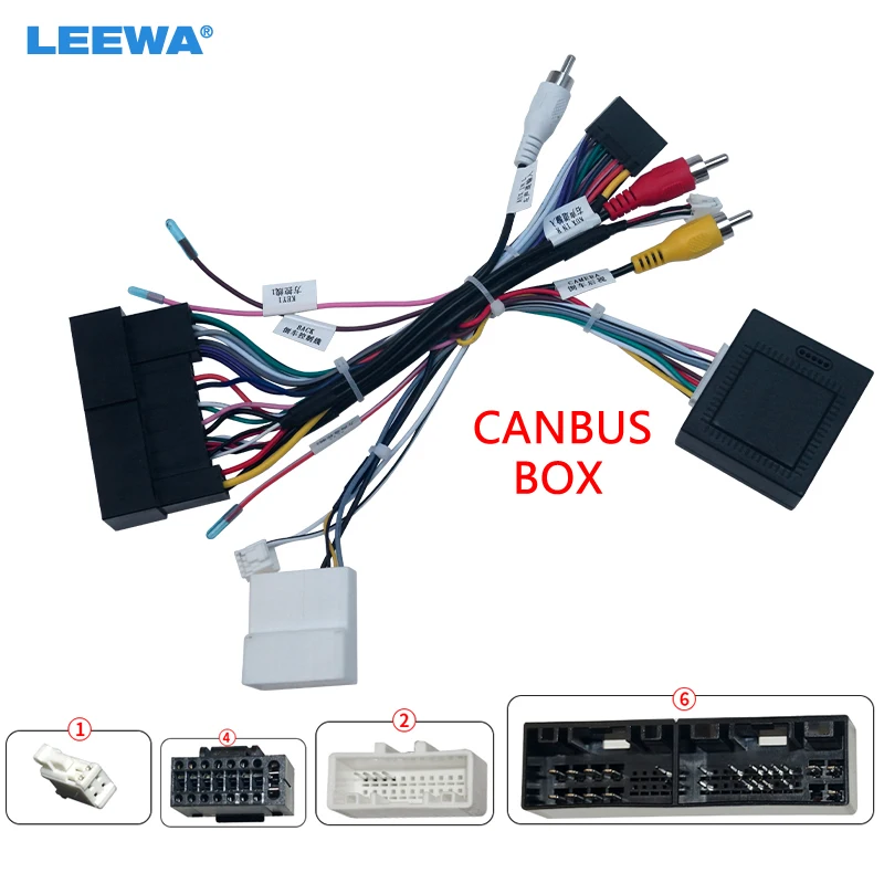LEEWA автомобильное стерео 16Pin электропроводка Canbus Поддержка оригинального USB для