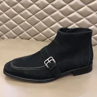 men chelsea boots genuine leather formal business ankle boot high quality handmade brand fashion cowboy boots