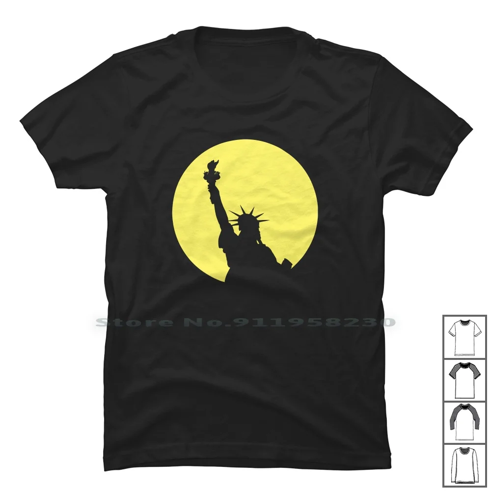 Statue Of Liberty T Shirt 100% Cotton Statue Of Liberty Statue Video Music Movie Games Tage Art Age St Ny Funny