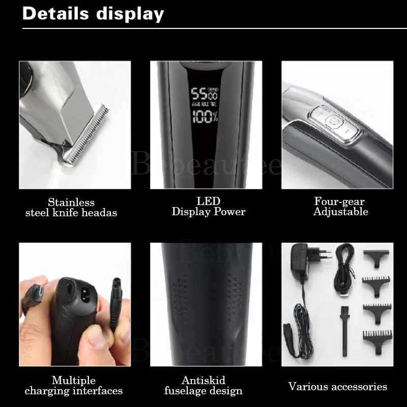 Триммер для бороды триммер бакенбард электробритва детей парикмахерских усов 0