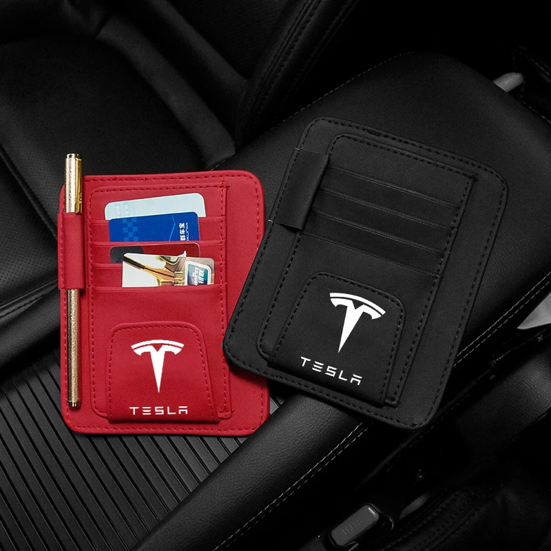 

Car Eyeglass Holder Glasses Storage Clip for Tesla Model 3 X Y 2017 2018 2019 2022 Car logo sun visor glasses clip Car-styling