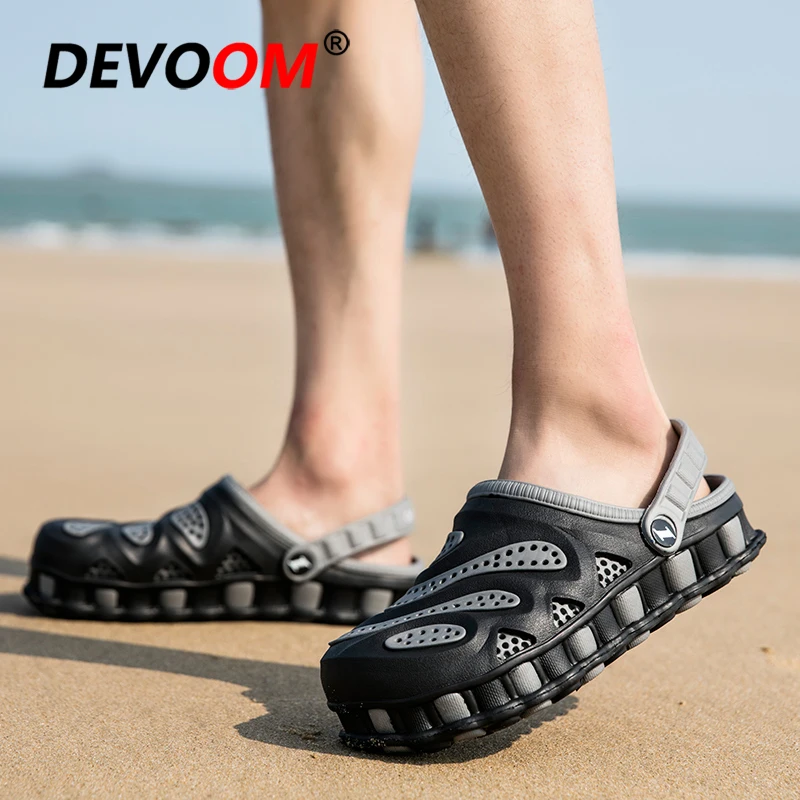 Summer Sneakers Slippers Men 2020 Beach Sandals Clogs Garden Shoes Outdoor Slip On Footwear Sport Male Jelly | Спорт и развлечения