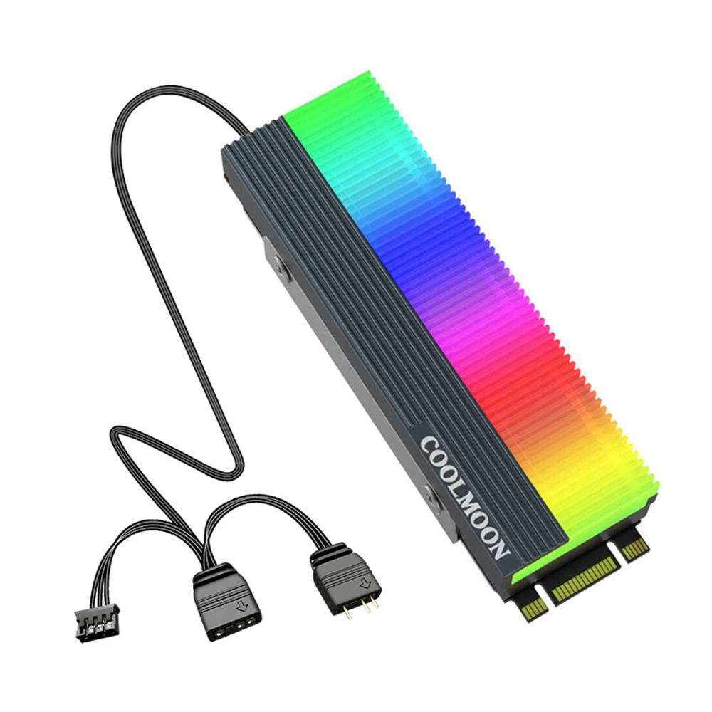 COOLMOON-5V 3-контактный радиатор ОЗУ твердотельный накопитель Радиатор Охлаждение