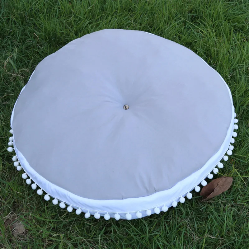 90CM Round Cushion Pad Home Decor Seat Kids Pillow Stuffed Thick Cotton Play Crwaling Mat Carpet Floor Rug Baby Room | Игрушки и хобби