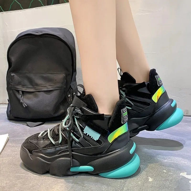 

Womens Casual Shoes Winter Adult Woman Sneakers Comfortable High Top Rubber Hard-Wearing Vulcanized Shoes Zapatos Para Mujer