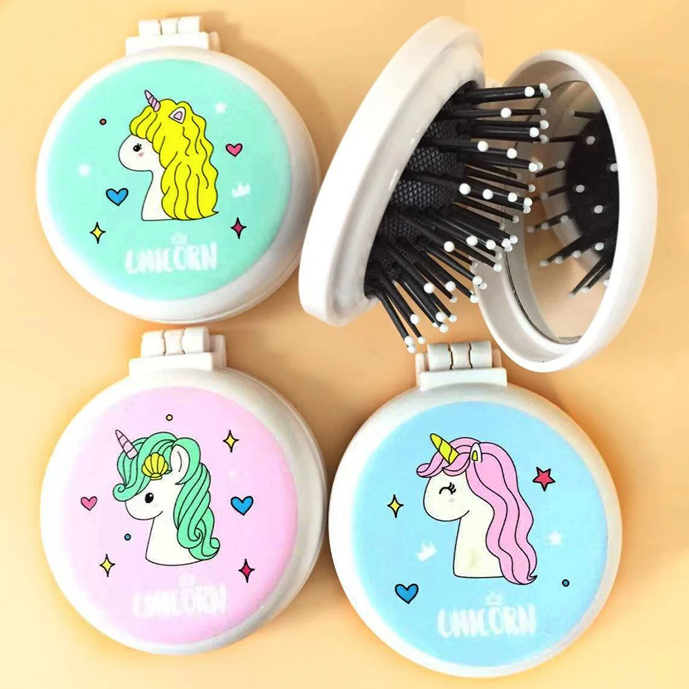 

1 шт. новая расческа для макияжа щетка для волос Профессиональный инструмент для укладки портативный мини складной расческа Подушка массаж...