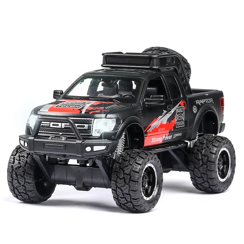 1:32, Ford Raptor F150, пикап, сплав, модель автомобиля, оттягивается, литая под давлением, Игрушечная машина, модель автомобиля, подарок, игрушки для детей, день рождения