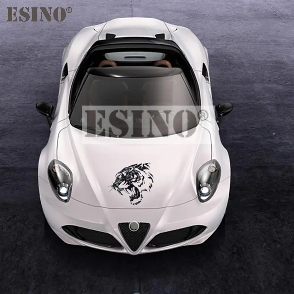 Автомобильный Стайлинг мультфильм Злой тигр автомобильные аксессуары ПВХ 3D