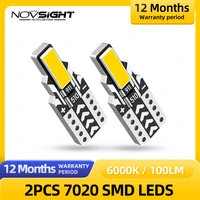 novsight w5w t10 led lights 7020 smd leds lamps 6000k 12v 100lm ip68 interior map dome light auto signal lamp car accessories