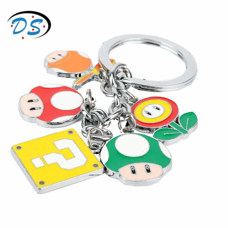 

Charm mushroom Multi-pendants Keychains Classic Game Jewellery accessories Fashion Car key chains keyrings Unisex Gift