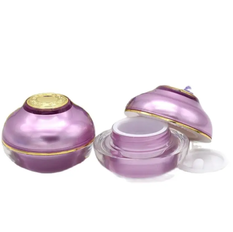 

5G gold/pearl/purple bowl shape acrylic jar for eye cream/sample/night cream/day cream/gel/serum cosmetic packing