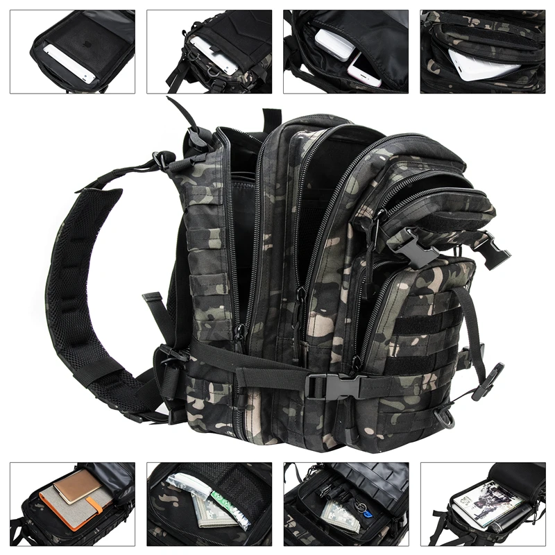 

Outdoor Military Rucksacks 1000D Nylon 30L Waterproof Tactical backpack Sports Camping Hiking Trekking Fishing Hunting Bags
