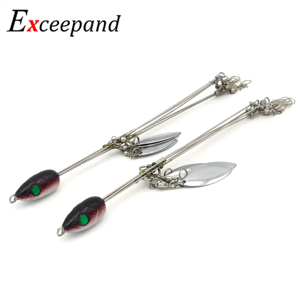 

2 PCs Exceepand 5 Arms 4 Blades Umbrella Alabama Rig Crappie Lures Fishing Bait Fishing Lure Bass Swivel Fishing Tackle Tools