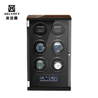 classical black wooden watch winder for automatic mechanical watches luxury interior storage boxes ukusaueu plug