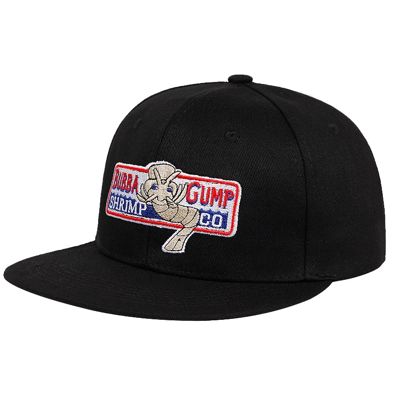 1 шт. 1994 Bubba Gump креветки CO. Snapback шляпа Форрест Gump костюм косплей Бейсболка с вышивкой унисекс летняя кепка регулируемая