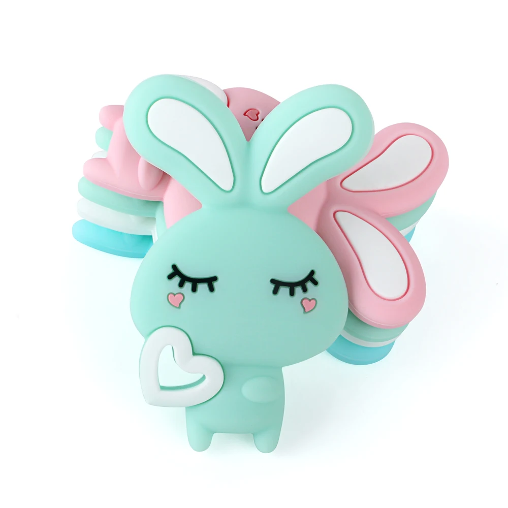 

Keep&Grow 1pc Baby Silicone Teethers BPA Free Teething Toy Animals Koala Bear Dog Teether Silicone Beads DIY Necklace Making