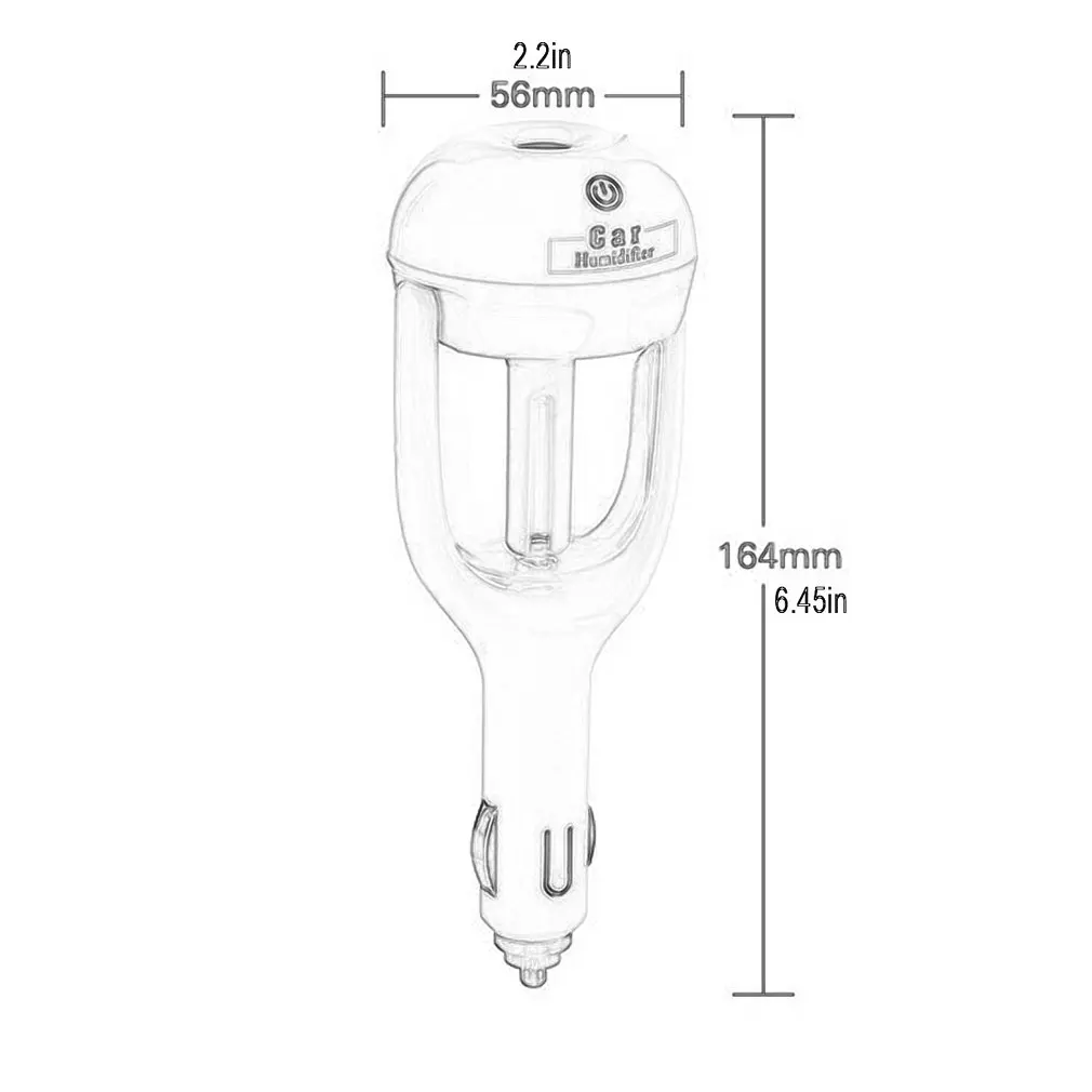 

Portable Ultrasonic Car Air Humidifier 180 Degree Rotation Facial Steamer Aroma Diffuser Aroma Essential Oil Diffuser
