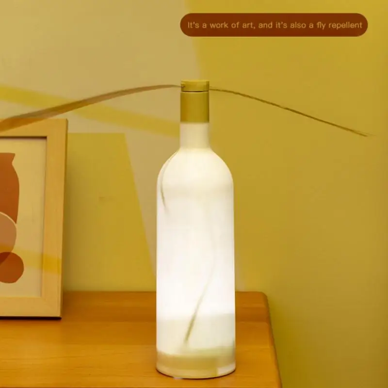 

USB Charging Household Mosquito Fly Repellent Fan With Light Insect Bottle Repellent Outdoor Kitchen Keep Flies Bugs Away Food