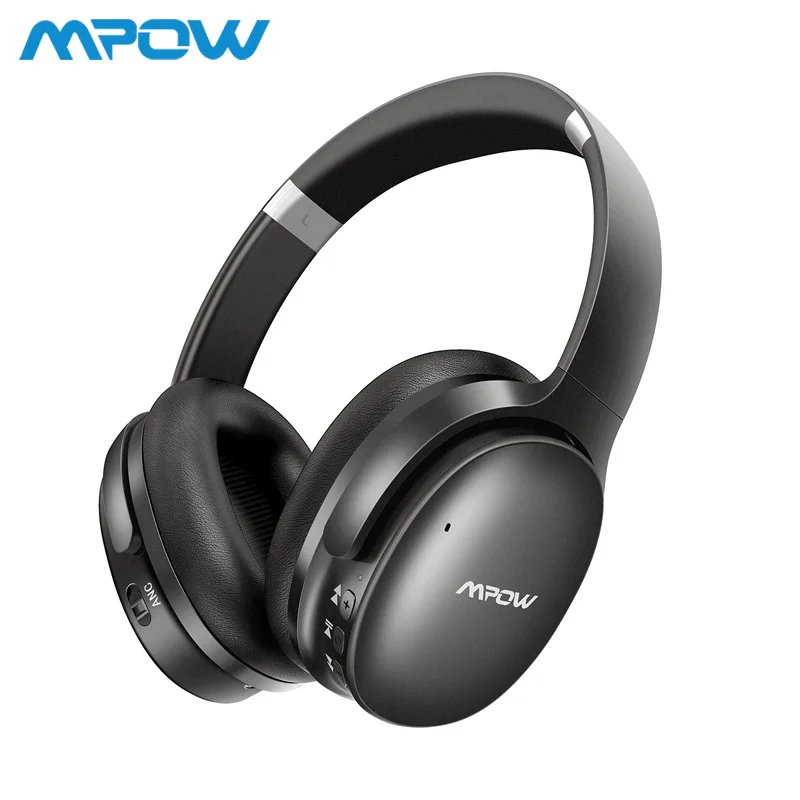Black 1 AB Mpow H10 активные Беспроводные наушники с шумоподавлением Bluetooth 18-25 ч Время воспроизведения ANC гарнитура с микрофоном для iPhone huawei Xiaomi - Цвет: Black 1 AB