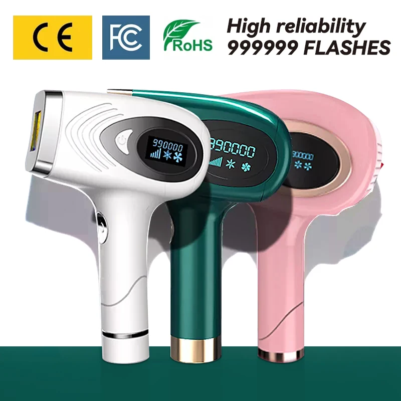 

NICARE 999999 Flash IPL Laser Epilator for Women Electric Hair Removal Permanent Painless Home Use Lady Whole Body Photoepilator