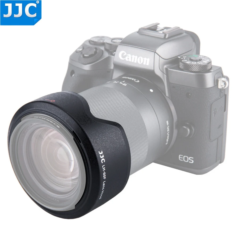JJC бленда объектива для CANON EF M 18 150 мм f/3 5 6 3 IS STM объектив Заменяет EW 60F Аксессуары