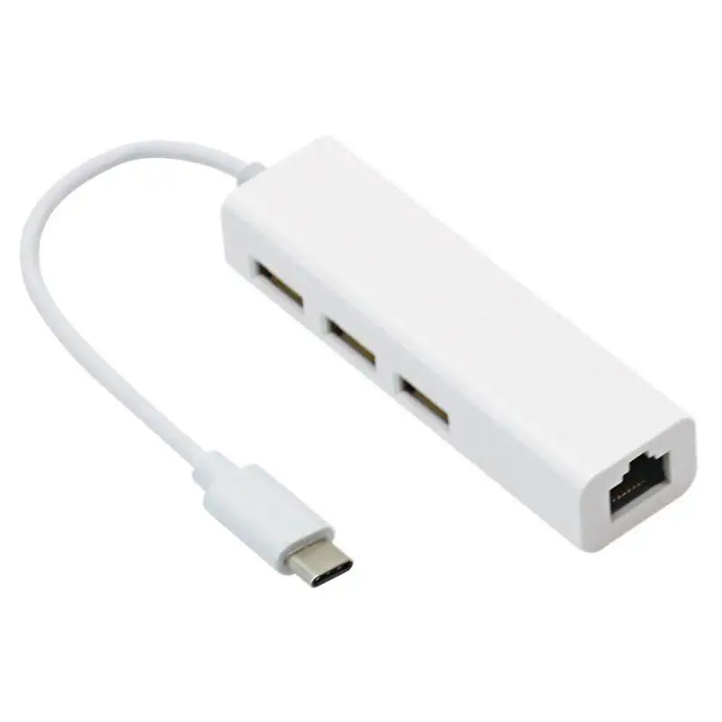 

USB 3.1 USB 2.0 Type C to Multiple 3 Ports Hub with Ethernet Network LAN Adapter