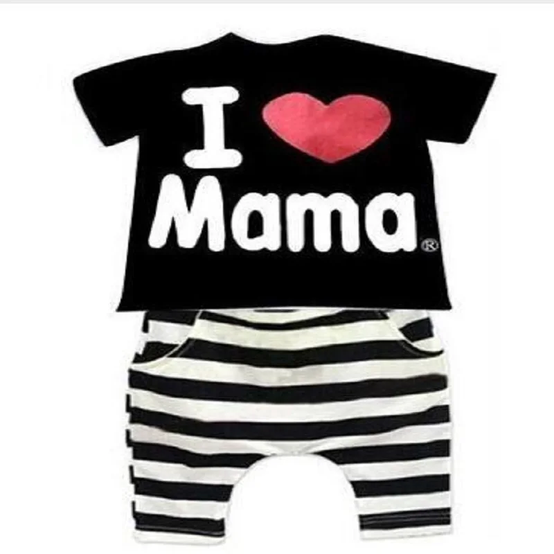 Детские наряды для Дня благодарения в полоску из двух предметов комплект с