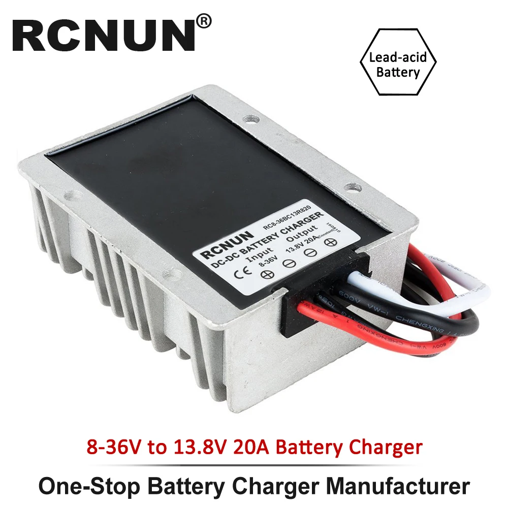 13.8V 20A Lead-acid Преобразователь постоянного тока зарядное устройство 8-36 в 12 В до 12,6 в 13,8 В 20A повышающий понижающий стабилизатор напряжения постоянный ток выход с CE RoHS - Цвет: 13.8V 20A Lead-acid