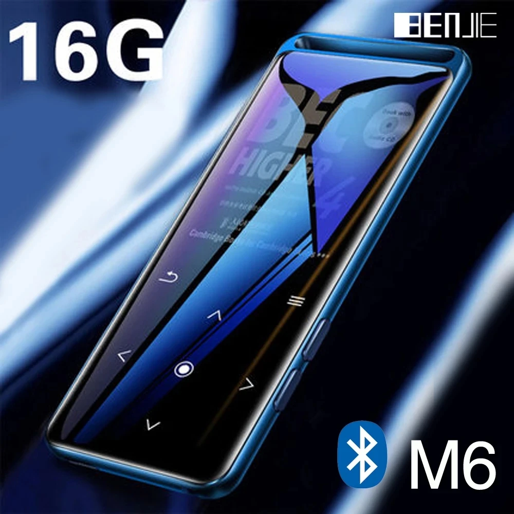 BENJIE M6 Bluetooth 5 0 без потерь MP3 плеер 16 Гб HiFi портативный аудио Walkman с FM радио