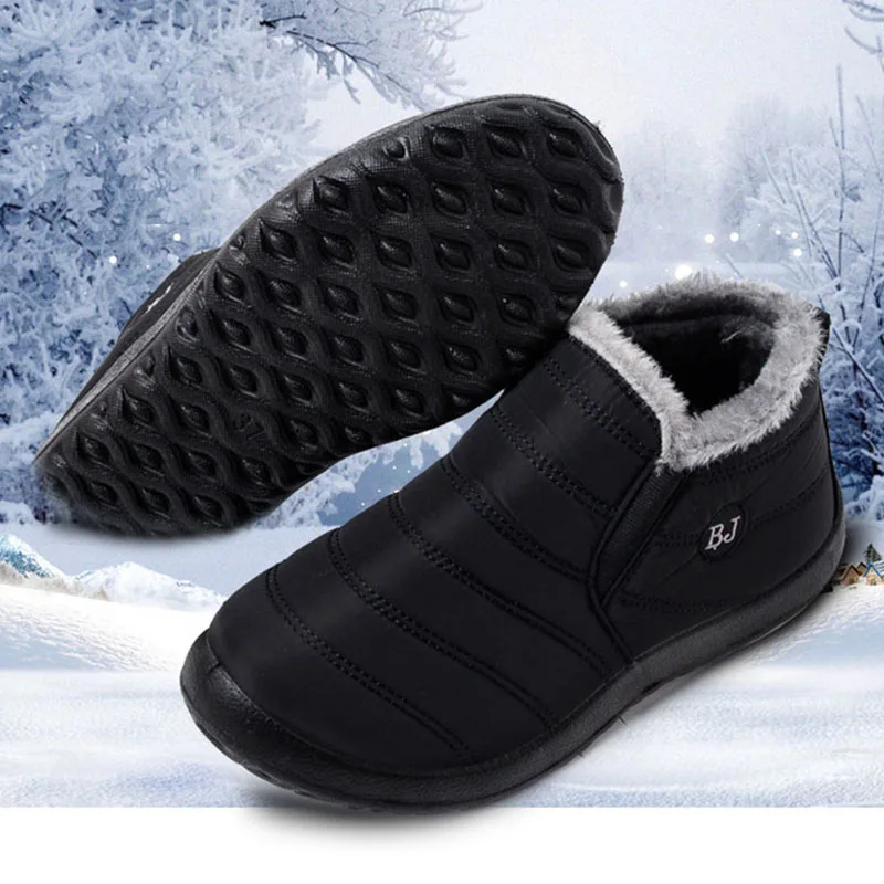 

Men Shoes New Boots Men Winter Snow Boots Casual Men Winter Boots Outdoor Sneakers Furry Warm Male Shoe Waterproof Work Shoes