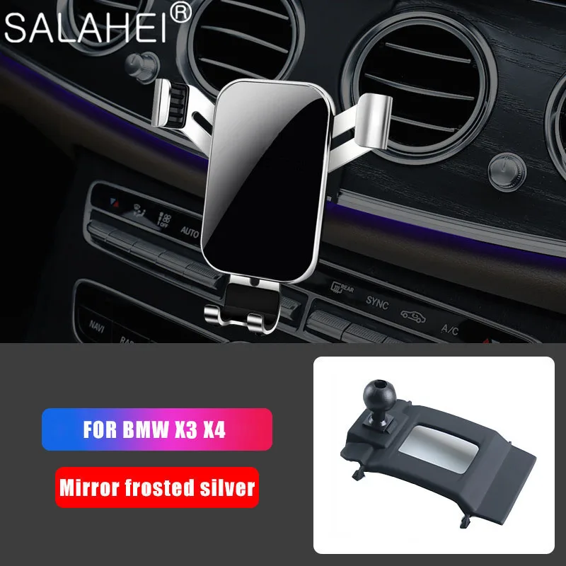 

For BMW G01 X3 G02 X4 2018 2019 2020 Car Phone Holder Special Air Vent Mounts Stand GPS Gravity Navigation Bracket Accessories