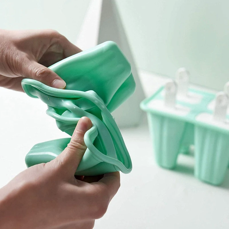 

DIY Popsicle Mold 4 Pieces Of Silicone Popsicle Mold Reusable And Easy To Release Popsicle Maker kitchen Supplies