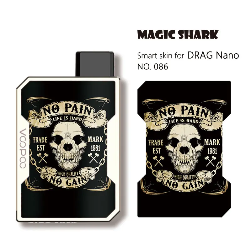 Высокое качество черепа лист Винтаж зонтик звезда ПВХ накладка из Vape Pod Пленка