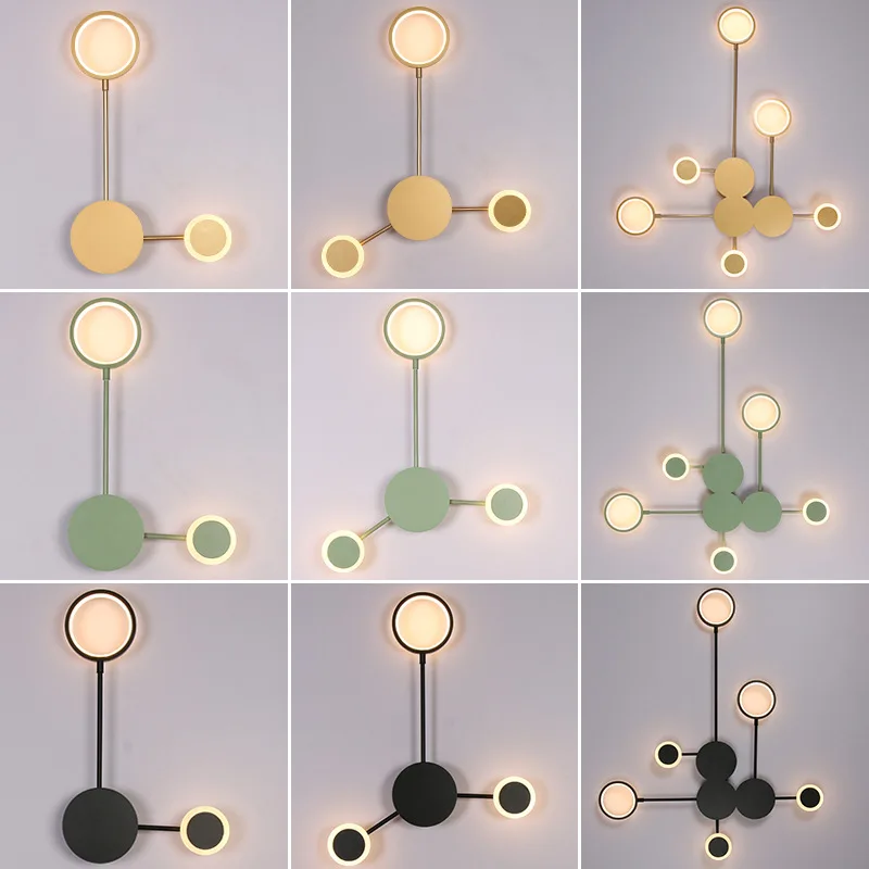 Светодиодный настенный светильник в скандинавском стиле современный