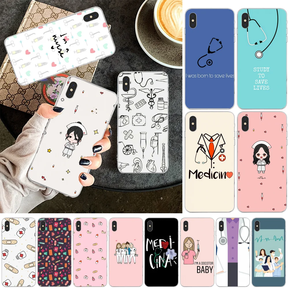 

Reayou Nurse Doctor Medical Medicina Health Phone Case for iPhone 11 pro XS MAX 8 7 6 6S Plus X 5 5S SE XR cover