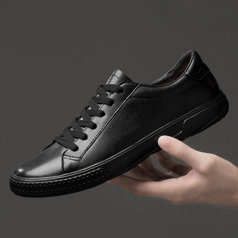 Мужская обувь белая повседневная из натуральной кожи на осень и зиму мокасины