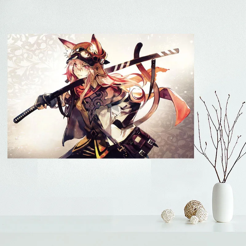 Изготовленный на заказ Высокое качество Сексуальная аниме девушка холст для