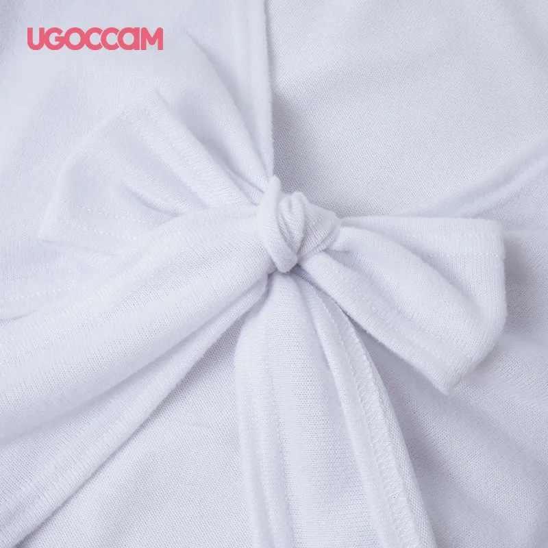 Платье UGOCCAM женское с бантом пикантное облегающее мини-платье открытой спиной