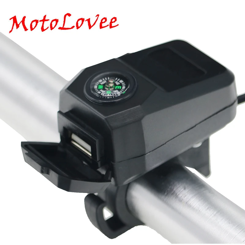 Фиксированное зарядное устройство для руля Motolovee 22 мм USB автомобиля